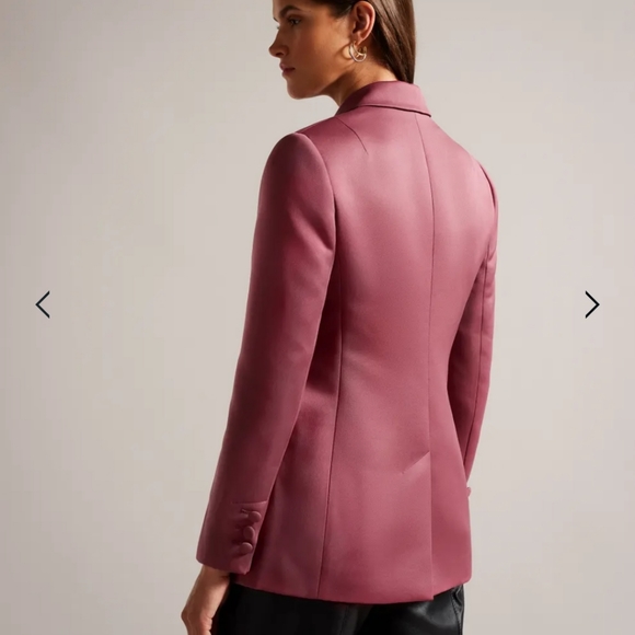 NWT Ted Baker Satin pink Blazer (size 4) - Picture 2 of 5